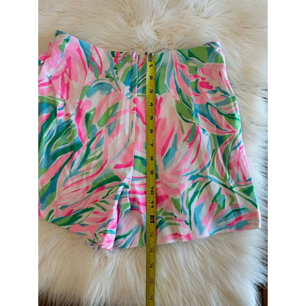 Pulitzer Lilly Pulitzer Pink‎ Green Skort size 0 EUC
